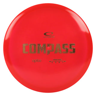 Latitude 64 Disc Golf Opto Compass Midrange 5/5/0/1 Red/Gold 178 grams
