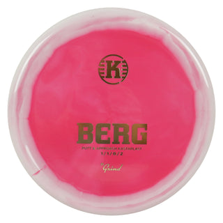 Kastaplast Disc Golf K1 Grind Berg Putter 1/1/0/2 Red White/Gold 175 grams