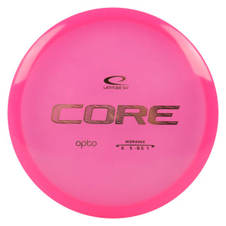 Latitude 64 Disc Golf Opto Core Midrange Disc 6/5/-0.5/1 Pink/Gold 176 grams