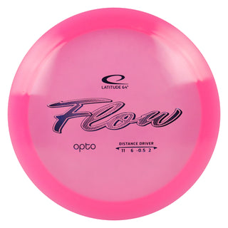 Latitude 64 Disc Golf Distance Driver Opto Flow 11/6/-0.5/2 Pink/Indigo 175 grams