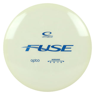 Latitude 64 Disc Golf Opto Fuse Midrange 5/6/-1/0 White/Blue 176 grams