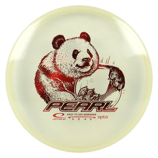 Latitude 64 Disc Golf Opto Pearl Midrange 4/6/-4/0 White/Red 158 grams