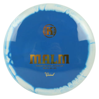Kastaplast Disc Golf K1 Grind Malm Fairway Driver 10/4/0/2.5 Blue White/Gold 173 grams