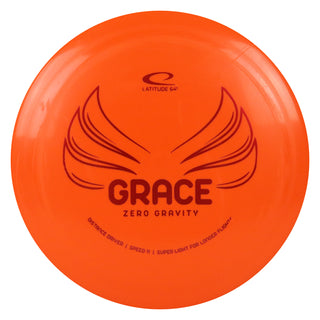 Latitude 64 Disc Golf Zero Gravity Grace Distance Driver 11/6/-1/2 Orange/Red 127 grams