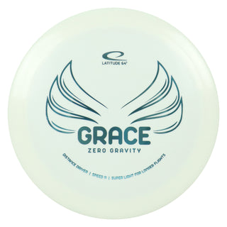 Latitude 64 Disc Golf Zero Gravity Grace Distance Driver 11/6/-1/2 White/Slate 128 grams