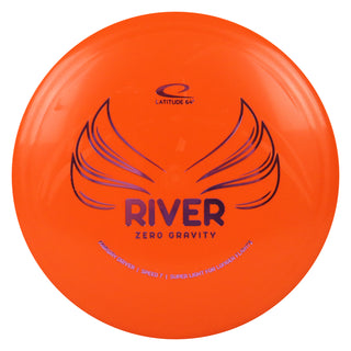 Latitude 64 Disc Golf Zero Gravity River Fairway Driver 7/7/-1/2 Orange/Lavender 123 grams
