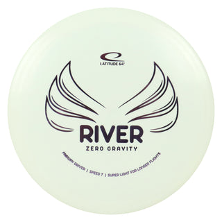Latitude 64 Disc Golf Zero Gravity River Fairway Driver 7/7/-1/2 White/Lavender 122 grams