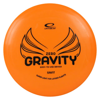 Latitude 64 Disc Golf Zero Gravity Saint Fairway Driver 9/7/-1/2 Orange/Black 126 grams