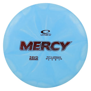 Latitude 64 Disc Golf Zero Medium Burst Mercy Putt and Approach 2/4/0/1 Blue/Red 175 grams