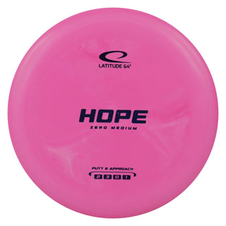 Latitude 64 Disc Golf Zero Medium Hope Putt and Approach 2/3/0/1 Pink/Indigo 174 grams