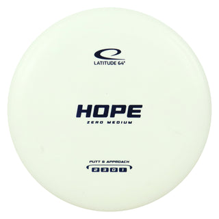 Latitude 64 Disc Golf Zero Medium Hope Putt and Approach 2/3/0/1 White/Indigo 174 grams
