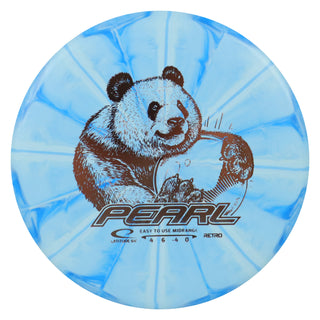 Latitude 64 Disc Golf Retro Burst Pearl Midrange 4/6/-4/0 Sky Blue/Rose Gold 155 grams