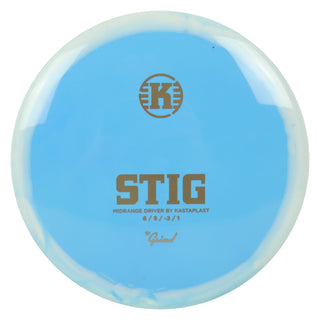 Kastaplast Disc Golf K1 Grind Stig Midrange 6/5/-2/1 Blue White/Bronze 175 grams