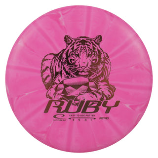 Latitude 64 Disc Golf Retro Burst Ruby Putter 3/5/-3/1 Pink/Rose Gold 159 grams