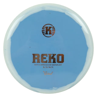 Kastaplast Disc Golf K1 Grind Reko Putt and Approach 3/3/0/1 Slate Blue White/Rose Gold 176 grams