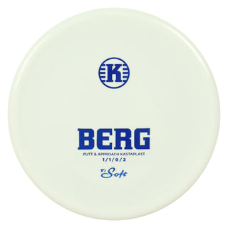 Kastaplast Disc Golf K1 Soft Berg Putter 1/1/0/2 White/Blue 174 grams