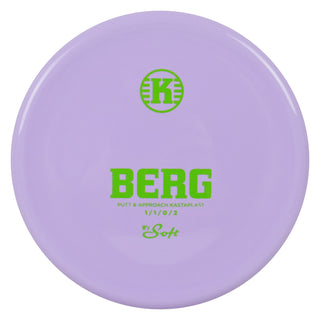Kastaplast Disc Golf K1 Soft Berg Putter 1/1/0/2 Lavender/Green 175 grams