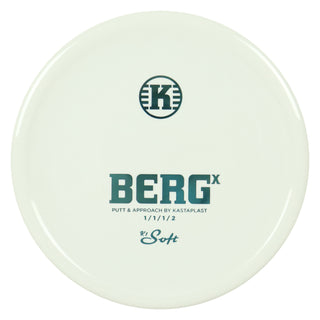 Kastaplast Disc Golf K1 Soft Berg X Putter 1/1/1/2 White/Slate 173 grams