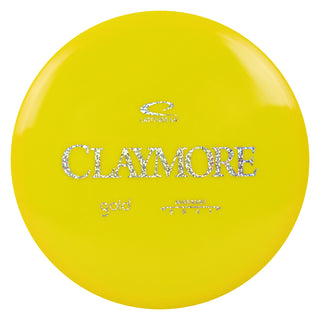 Latitude 64 Disc Golf Gold Claymore Midrange 5/5/-1/1 Yellow/Holo Shimmer 169 grams