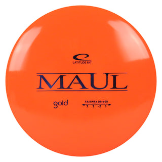 Latitude 64 Disc Golf Gold Maul Fairway Driver 7/7/-2/1 Orange/Indigo 174 grams