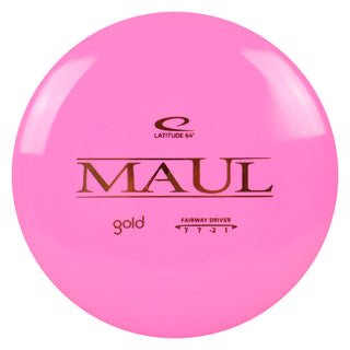 Latitude 64 Disc Golf Gold Maul Fairway Driver 7/7/-2/1 Pink/Orange 166 grams