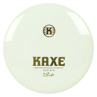 Kastaplast Disc Golf K1 Soft Kaxe Z Midrange 6/5/0/2 White/Gold 173 grams