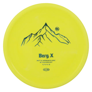 Kastaplast Disc Golf K3 Berg X Putter 1/1/1/2 Yellow/Slate 173 grams