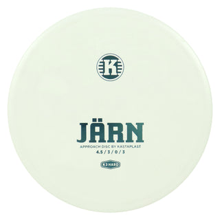 Kastaplast Disc Golf K3 Hard Jarn Putt and Approach 4.5/3/0/3 White/Slate 174 grams