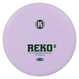 Kastaplast Disc Golf K3 Hard Reko X Putt and Approach 3/3/0/2 Lavender/Green 173 grams