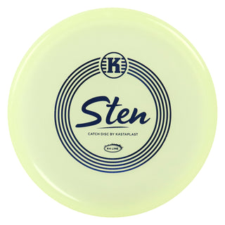 Kastaplast Disc Golf K4 Glow Sten Utility Disc  1/4/0/1 Indigo 134 grams