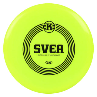 Kastaplast Disc Golf K4 Svea Midrange 5/6/-1/0 Yellow/Black 132 grams
