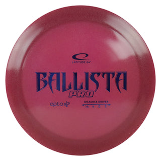 Latitude 64 Disc Golf Opto Air Ballista Pro Distance Driver 14/4/0/3 Purple/Indigo 159 grams