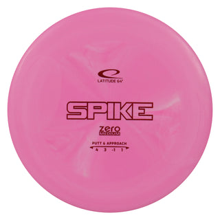 Latitude 64 Disc Golf Zero Medium Spike Putter 4/3/-1/1 Pink/Red 174 grams