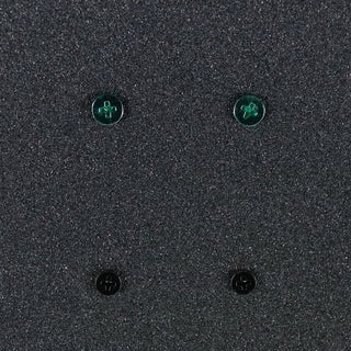 Dime Bag Skateboard Mounting Hardware 1.25" Phillips Black and Green Nuts and Bolts