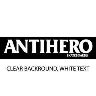 Anti Hero Sticker Long Blackhero MD 1.75" x 8.75" White