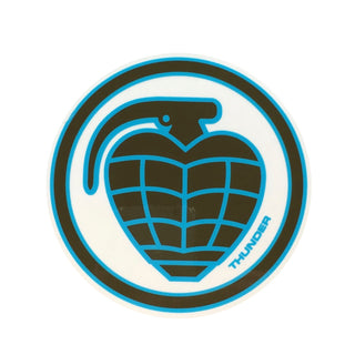 Thunder Sticker Circle Grenade MD 4" Blue