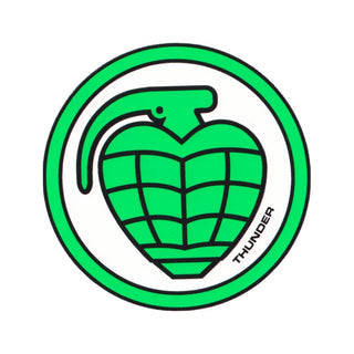 Thunder Sticker Circle Grenade MD 4" Green