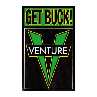 Venture Skateboard Trucks Sticker Shake Junt Get Buck Black/Green