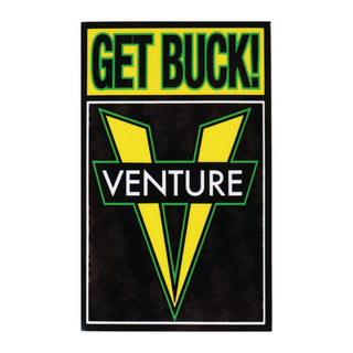 Venture Skateboard Trucks Sticker Shake Junt Get Buck Black/Yellow