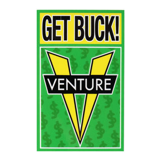 Venture Skateboard Trucks Sticker Shake Junt Get Buck Green/Yellow