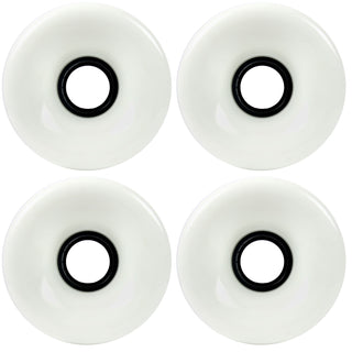 Blank Longboard Wheels 4 pack - 70mm Solid White