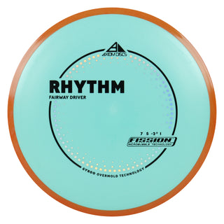 Axiom Discs Project Lab Coat Fission Rhythm Fairway Driver 7/5/-2.5/1 Teal/Orange 149 grams