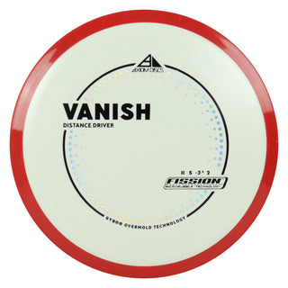 Axiom Discs Project Lab Coat Fission Vanish Distance Driver 11/5/-3.5/2 White/Red 154 grams