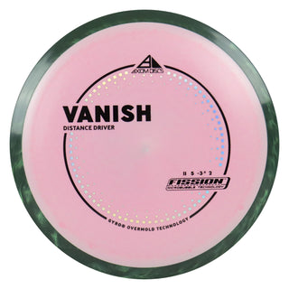 Axiom Discs Project Lab Coat Fission Vanish Distance Driver 11/5/-3.5/2 Pink/Black Green 162 grams