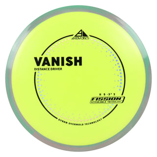 Axiom Discs Project Lab Coat Fission Vanish Distance Driver 11/5/-3.5/2 Yellow/Teal Pink 143 grams