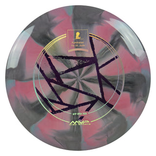 Streamline Disc Golf Cosmic Neutron St. Jude Special Edition Shift Driver Black Pink 174 grams