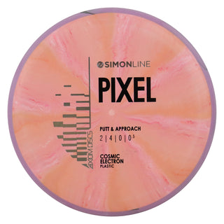 Axiom Discs Simon Line Cosmic Neutron Pixel Putter 2/4/0/0.5 Peach Red/Purple Black 175 grams