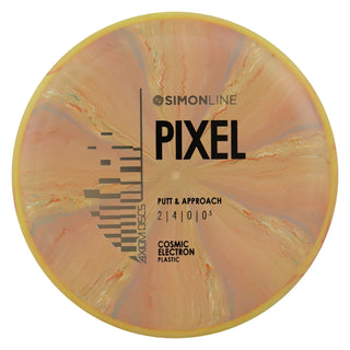Axiom Discs Simon Line Cosmic Neutron Pixel Putter 2/4/0/0.5 Red Yellow/Yellow Red 167 grams