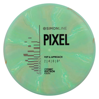 Axiom Discs Simon Line Cosmic Neutron Pixel Putter 2/4/0/0.5 Green/Aqua Orange 169 grams