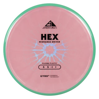 Axiom Discs Project Lab Coat Plasma Hex Midrange 5/5/-1/1 Pink/Teal 177 grams